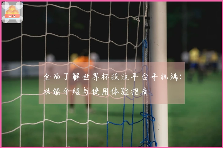 全面了解世界杯投注平台手机端：功能介绍与使用体验指南